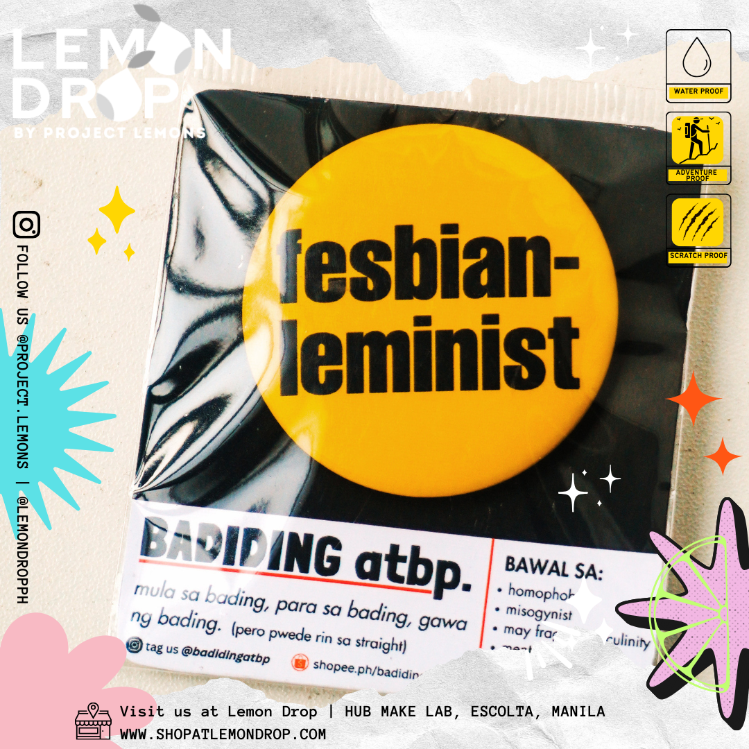 Fesbian-leminst Button Pin