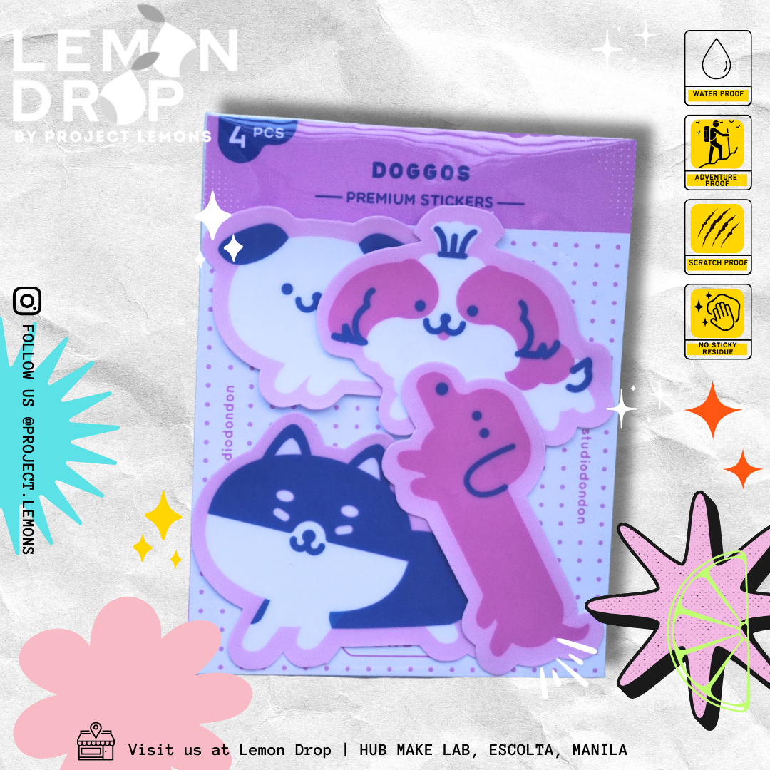 Doggos Pink Sticker Pack