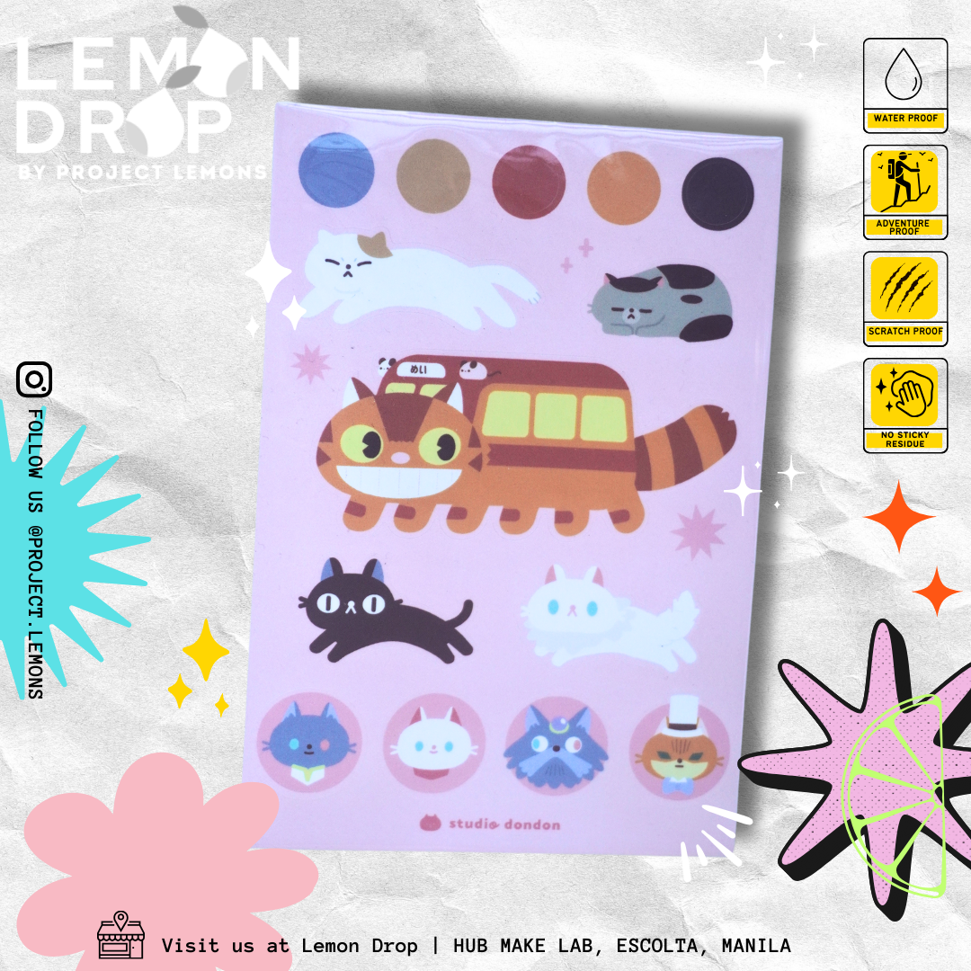 Cats of Studio Ghibli Sticker Sheet