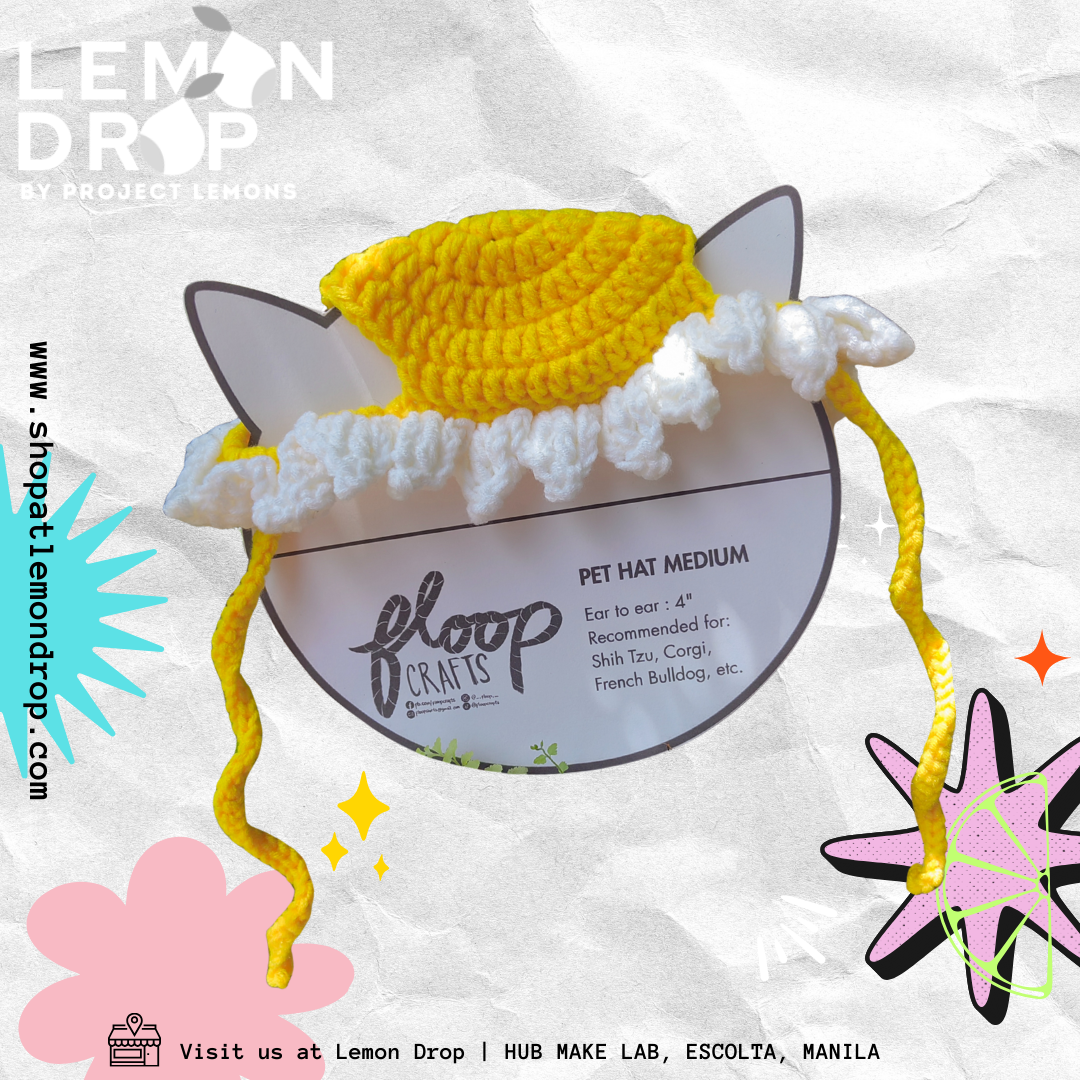 pet hat medium daisy