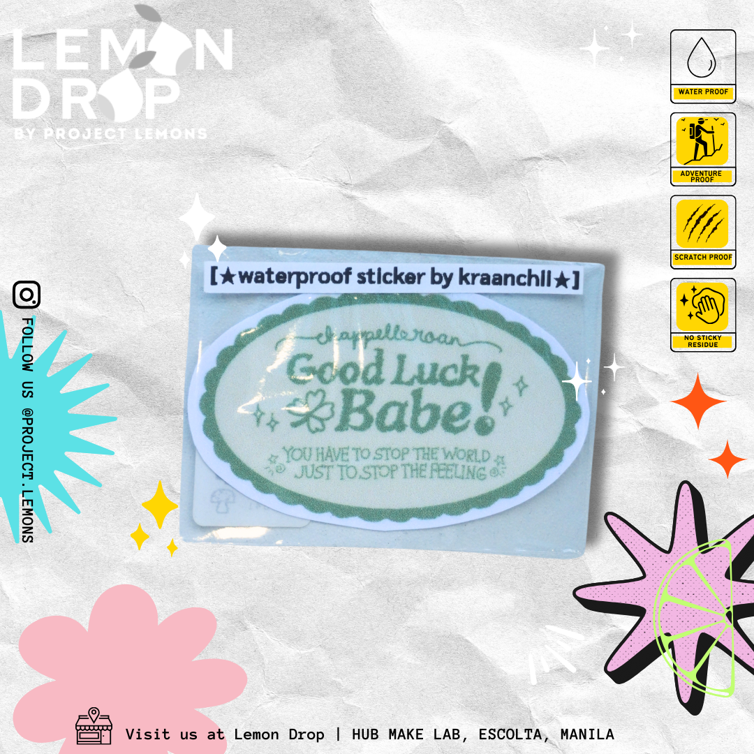 Good Luck Babe! Sticker