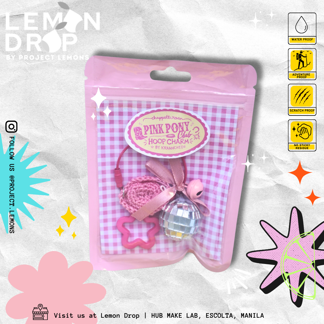 Pink Pony Club Hoop Charm