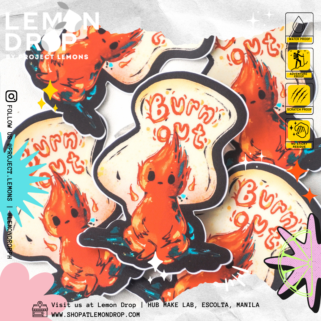 Burn Out Sticker