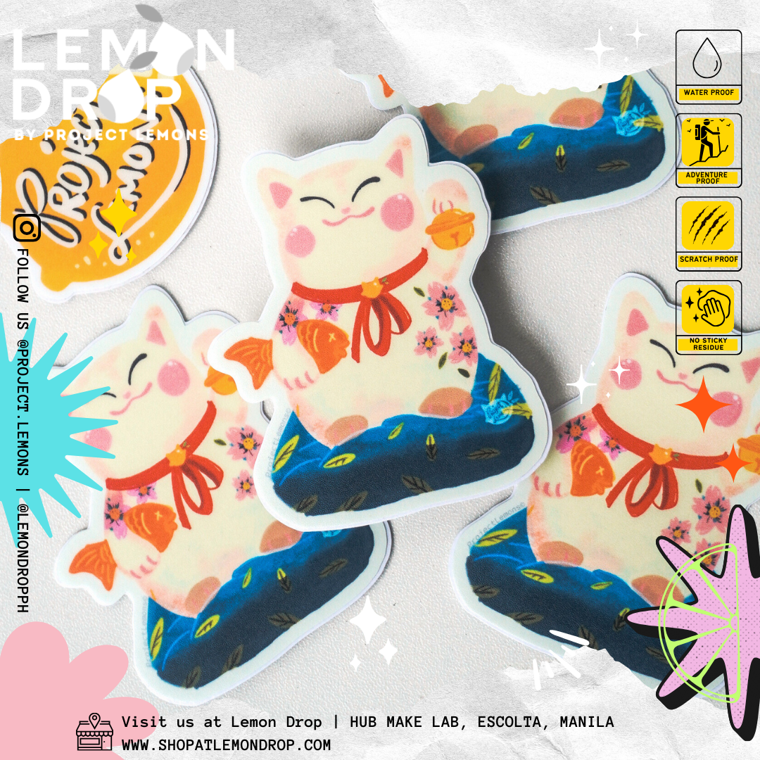 Lucky Cat Sticker