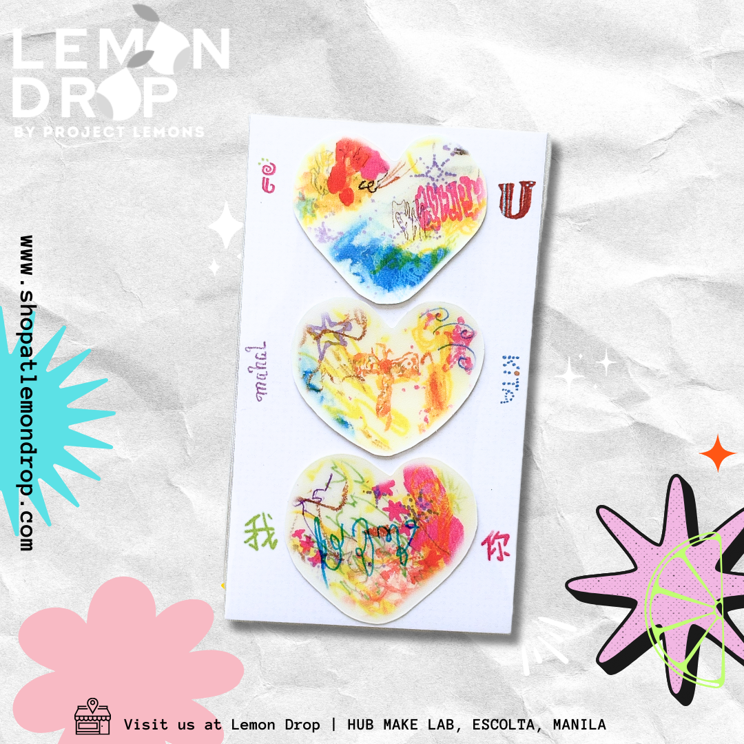 3 hearts cmhhtd sticker set