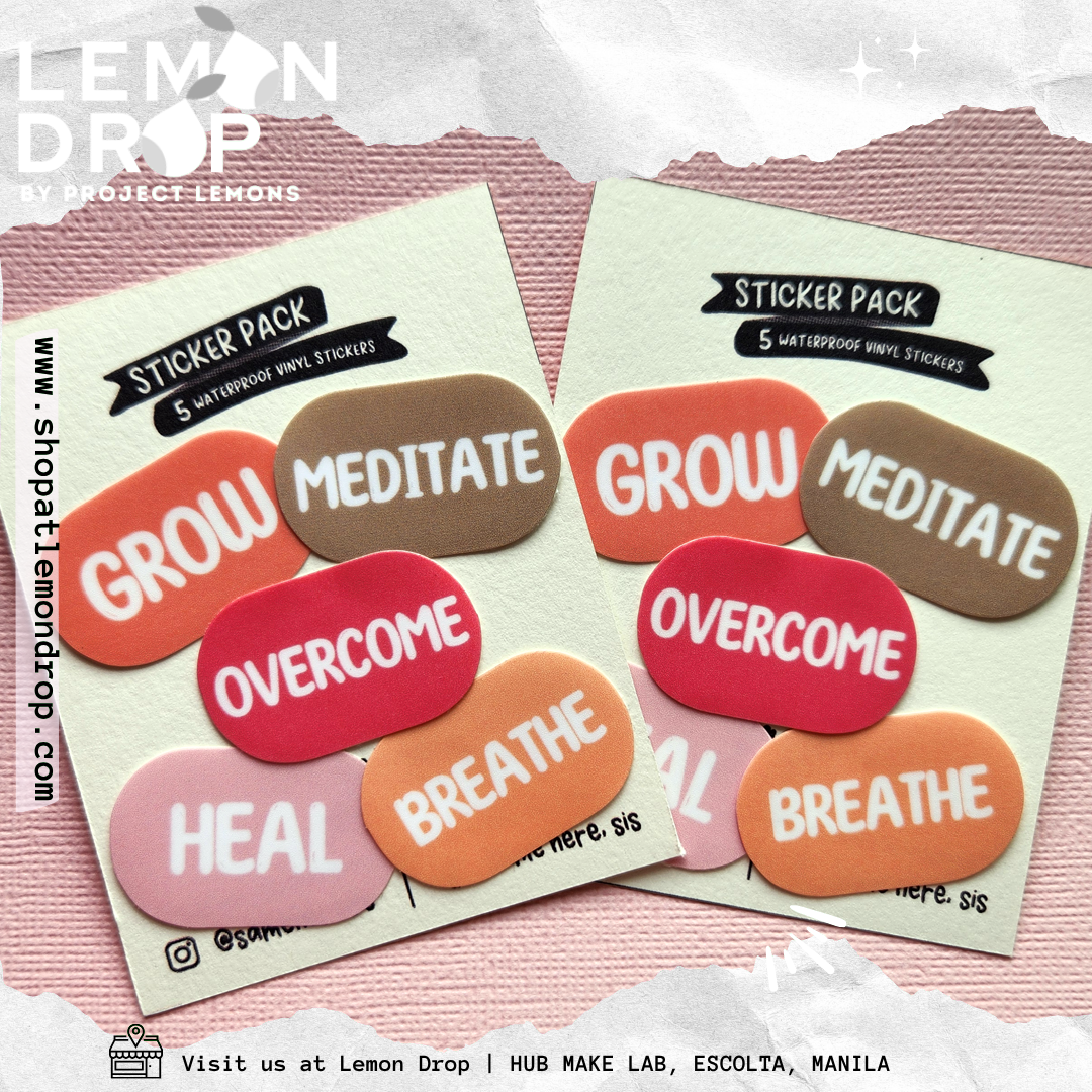 STICKER PACK (WORDS - OVERCOME)
