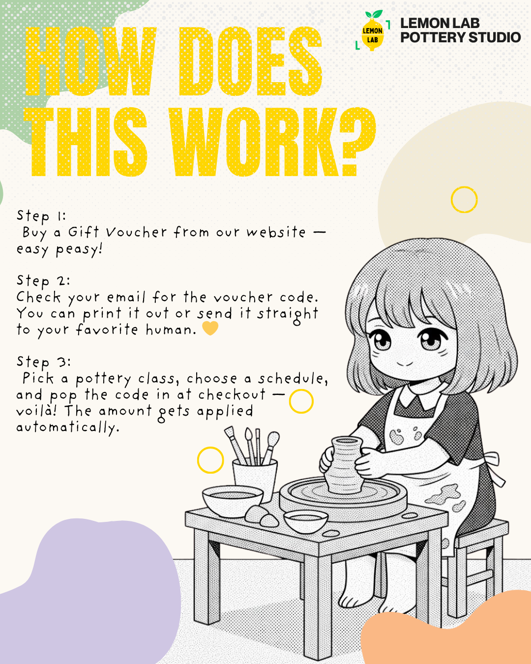 Lemon Lab Pottery Gift Voucher