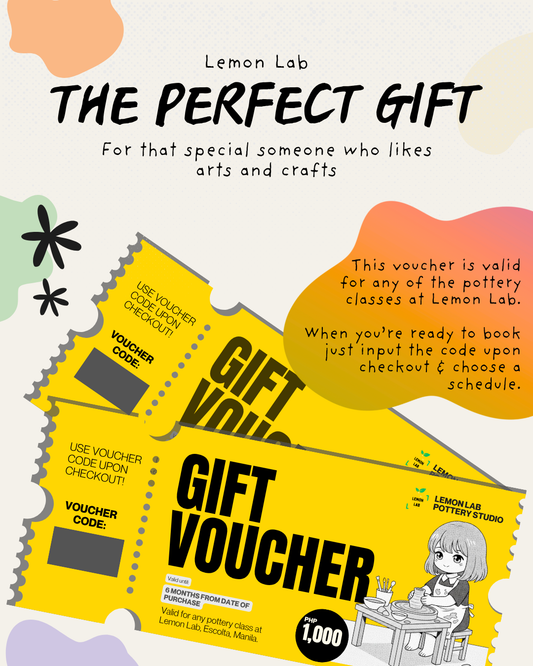 Lemon Lab Pottery Gift Voucher
