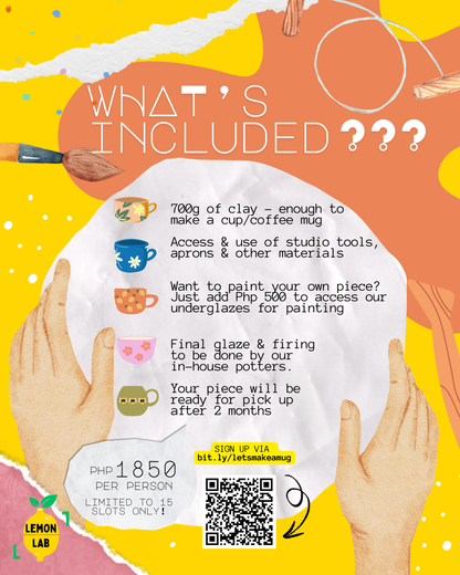 Ceramic Mug (Make & Paint Handbuilding) Workshop