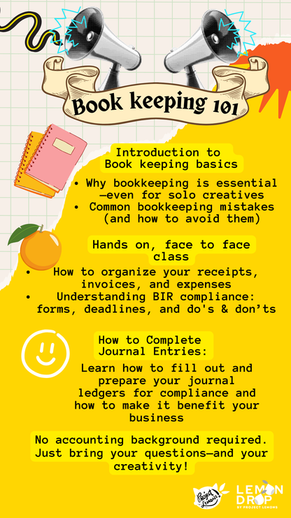 Bookkeeping 101 for Creatives & Small Businesses