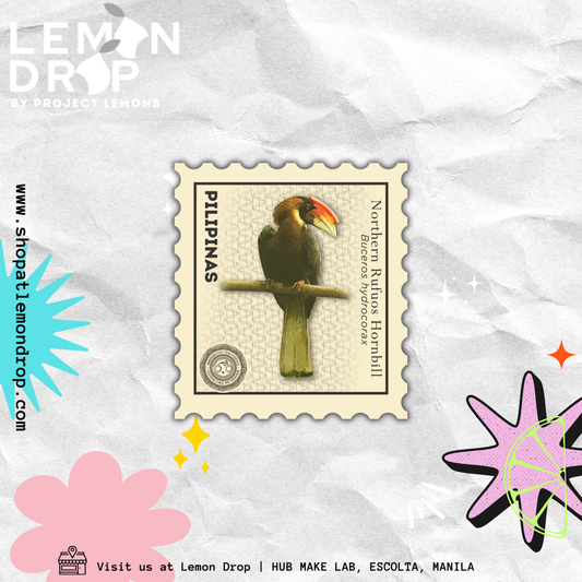 Stamp Sticker - Rufous Hornbill