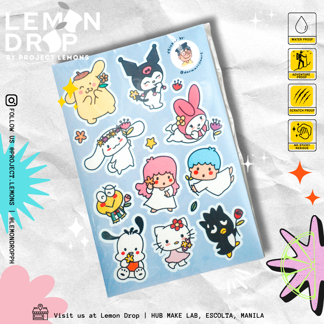 Dar Murillo Art - Sanrio Sticker Sheet