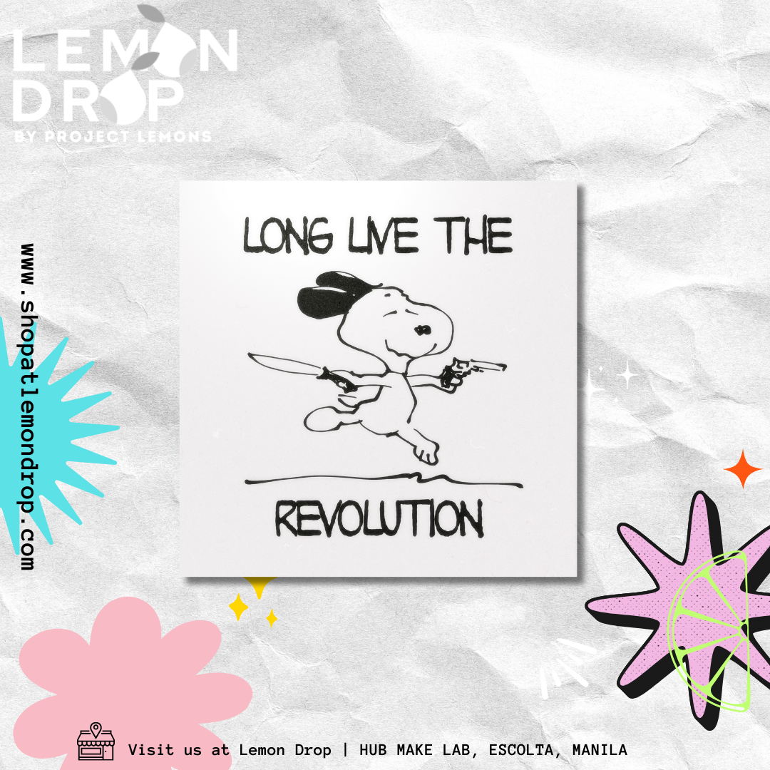snoopy revolt sticker