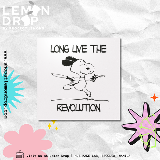 snoopy revolt sticker