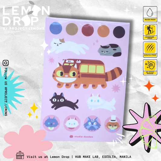 Cats of Studio Ghibli Sticker Sheet