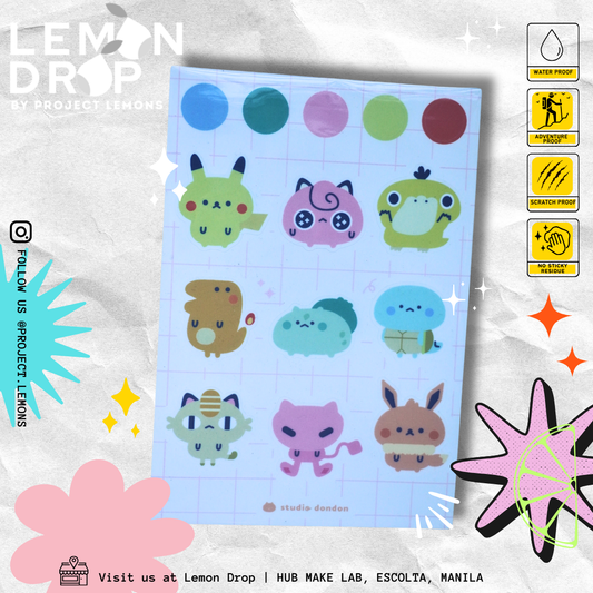 Pokemon Sticker Sheet