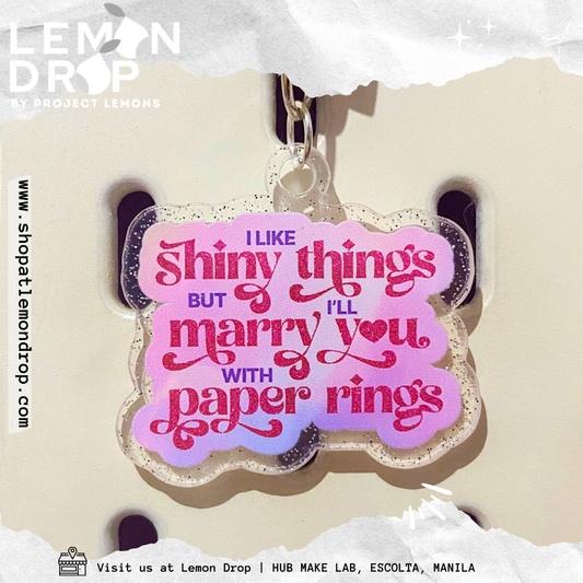 Paper Rings Keychain