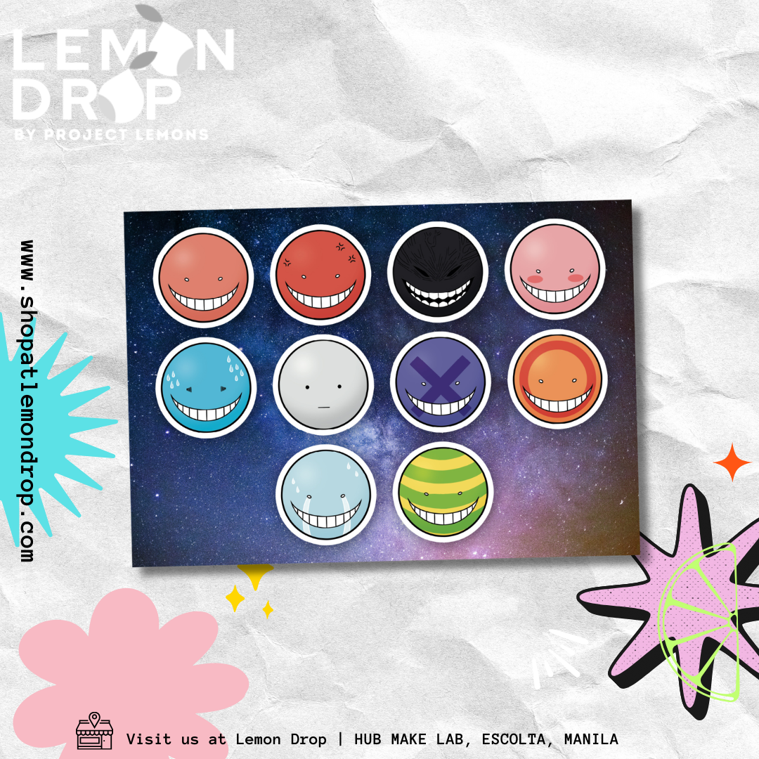 Koro-Sensei (Assassination Classroom) Emotions Sticker Pack