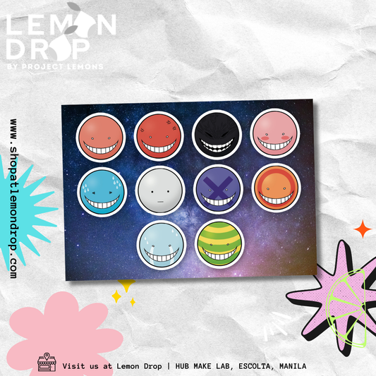 Koro-Sensei (Assassination Classroom) Emotions Sticker Pack