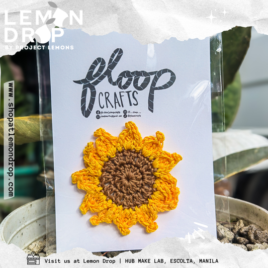 sunflower crochet patch