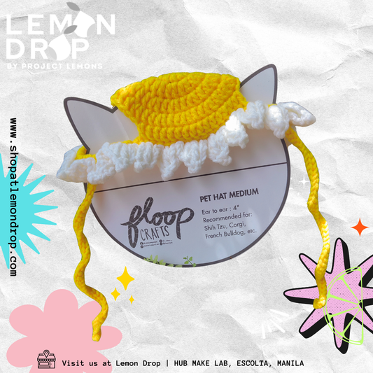 pet hat medium daisy