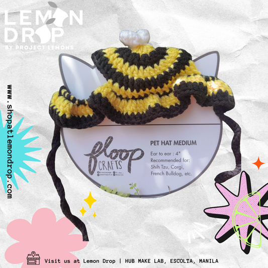 pet hat medium bee