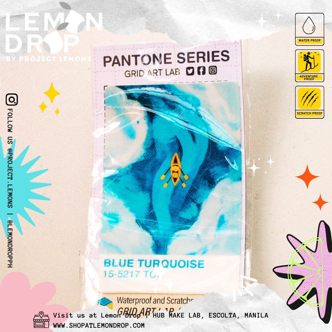 Sticker Turquesa Grid Art Lab - Blue Turquoise Sticker – ProjectLemons