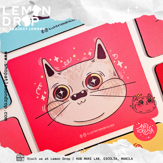 Amazed Cat Mousepad