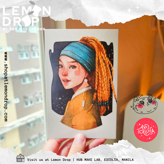 Pearl Earring Pcard