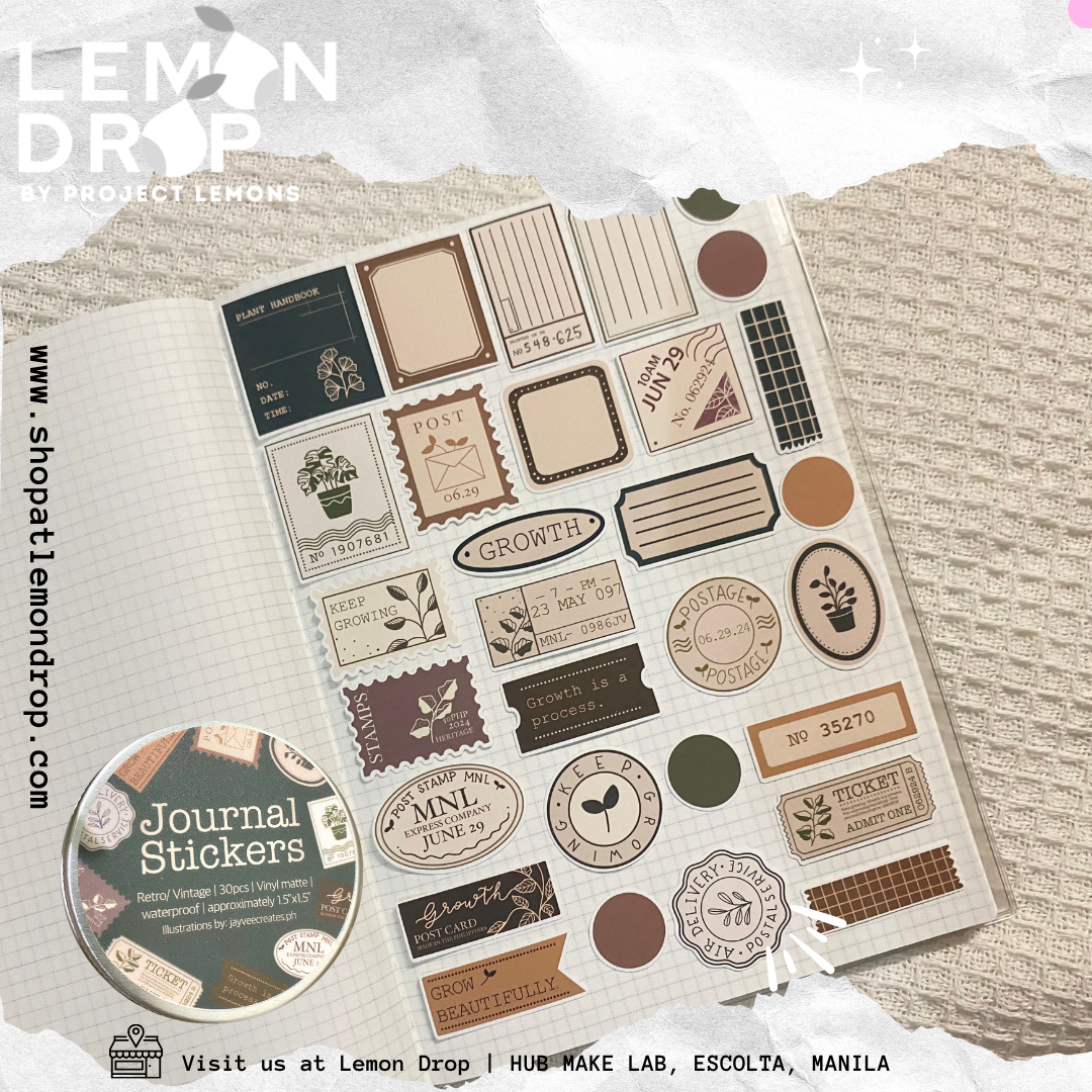 Journal Stickers in can