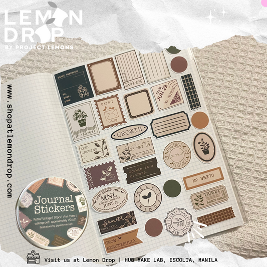 Journal Stickers in can