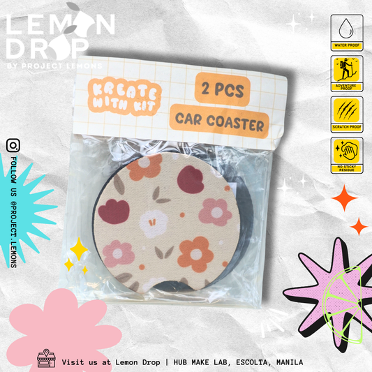 Car Coaster - Flowers