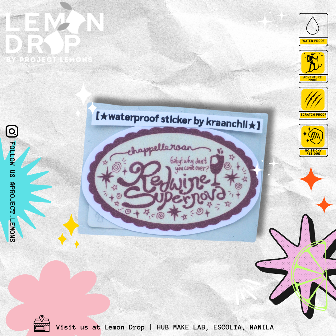 Red Wine Supernova Sticker