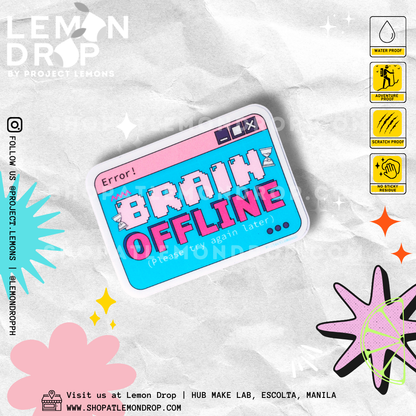 Brain Offline Sticker