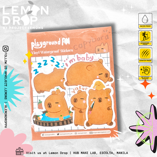 Playground PH - Capybara Sticker Sheet