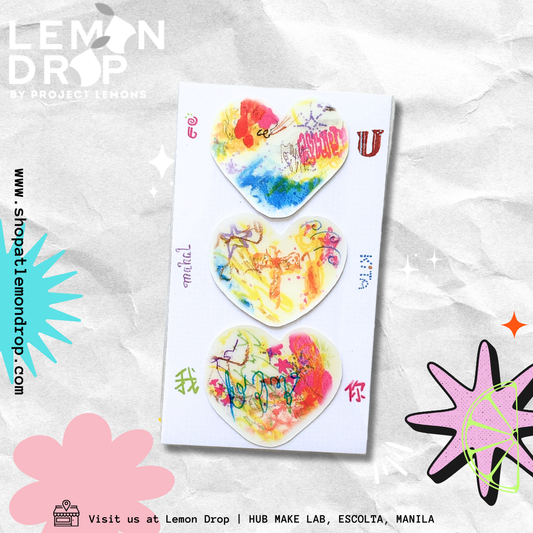 3 hearts cmhhtd sticker set