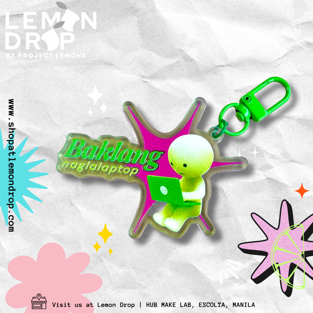 Smiski Naglalaptop Keychain