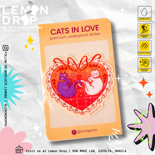 Stranger Tin - Cats in Love Sticker