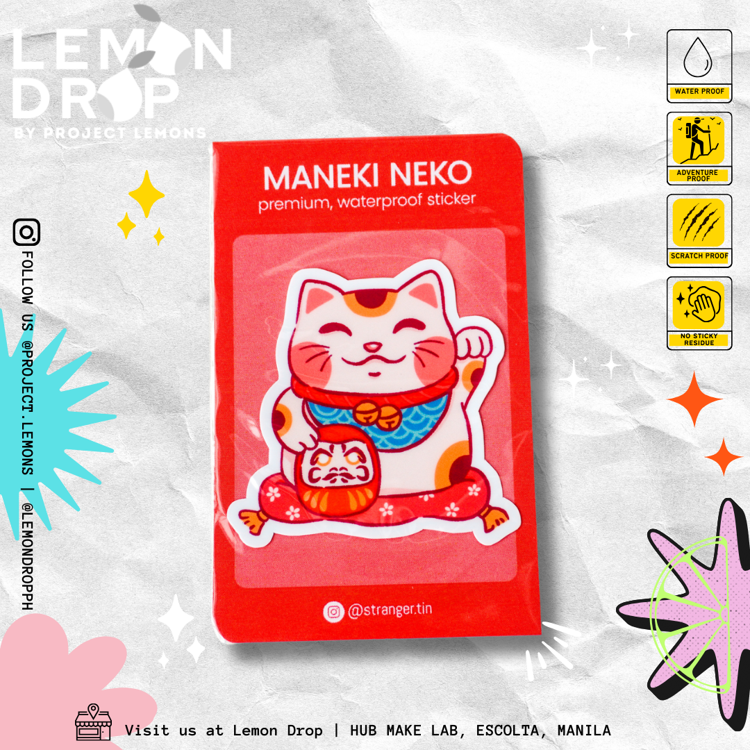 Stranger Tin - Maneki Neko Sticker