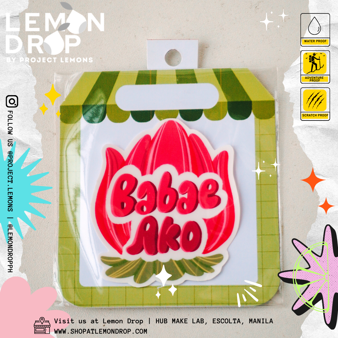 Yanni Yummy - Babae Ako Sticker Flake