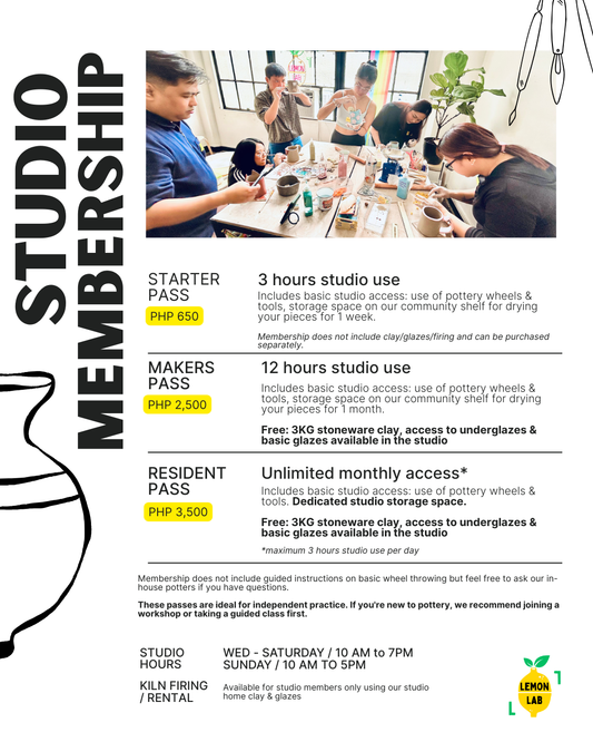 Lemon Lab Community Studio Membership